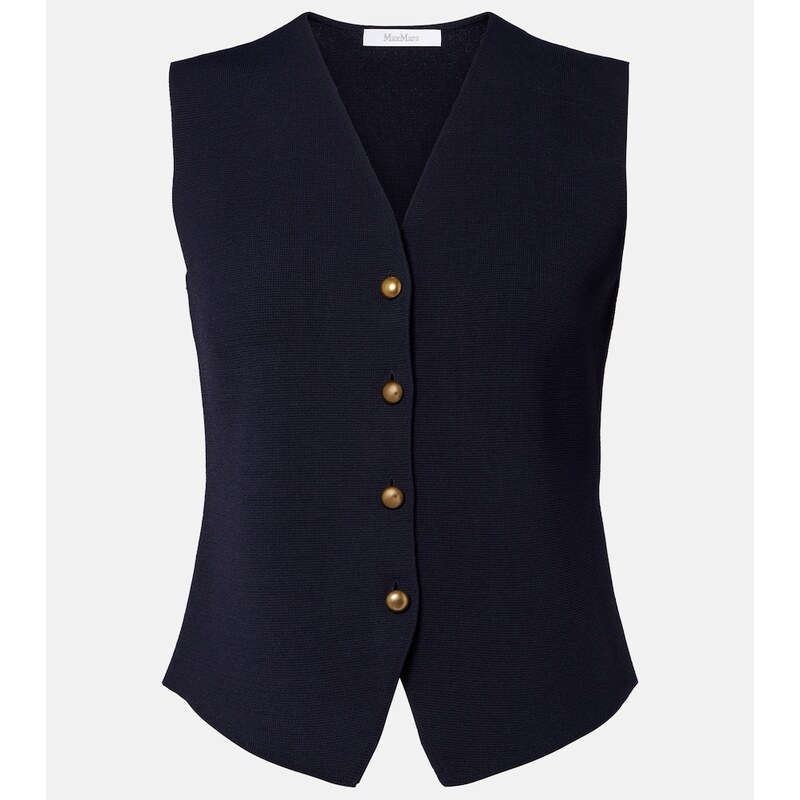 Max Mara CrÃªpe vest