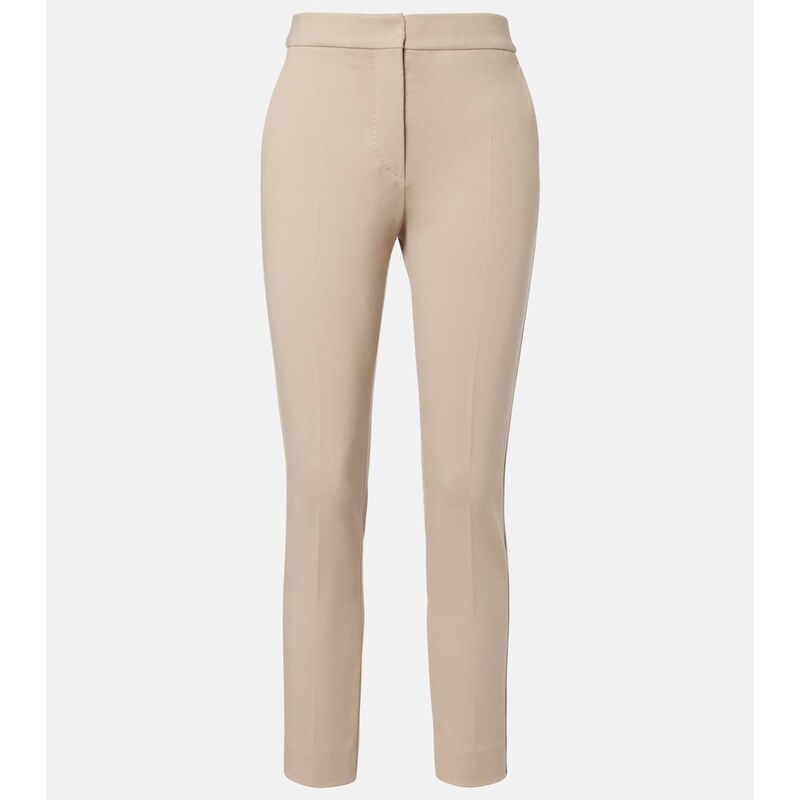 Max Mara Cropped jersey slim pants