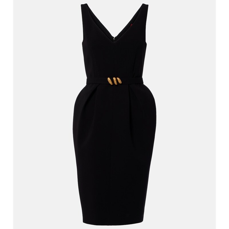Max Mara Belted cady midi dress