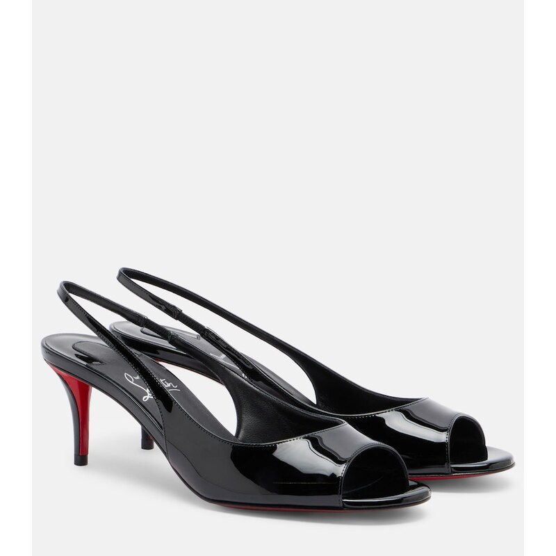 Christian Louboutin Miss Z patent leather slingback sandals