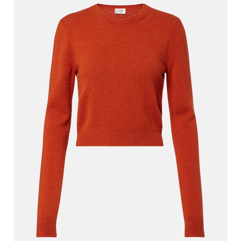 Saint Laurent Cropped cashmere sweater