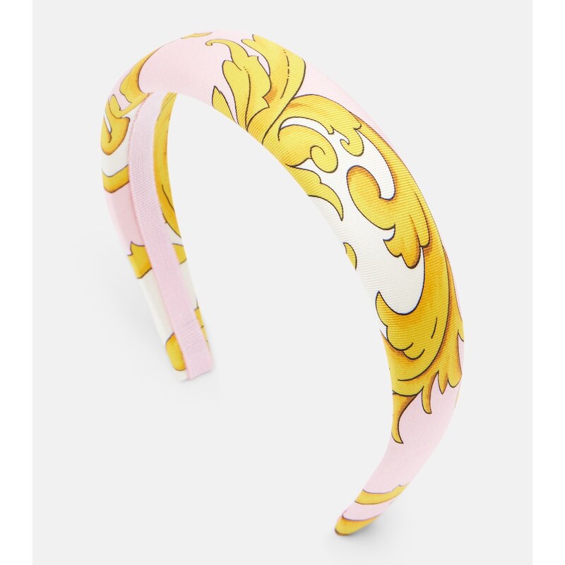 Versace Printed silk headband