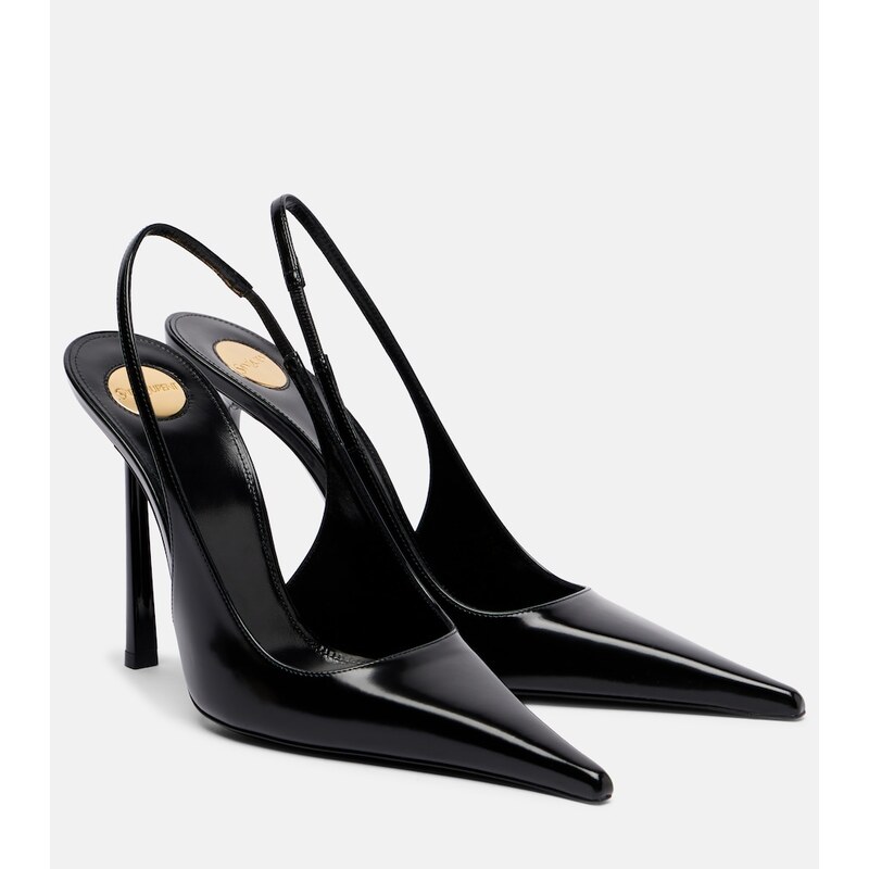 Saint Laurent Vendome 110 leather slingback pumps