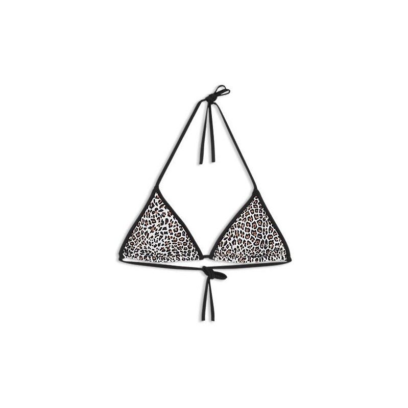 HUGO Triangle bikini top with stacked logos 115735290