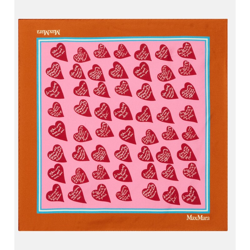 Max Mara Printed silk twill scarf