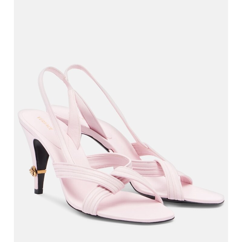 Versace Gianni Medusa leather slingback sandals