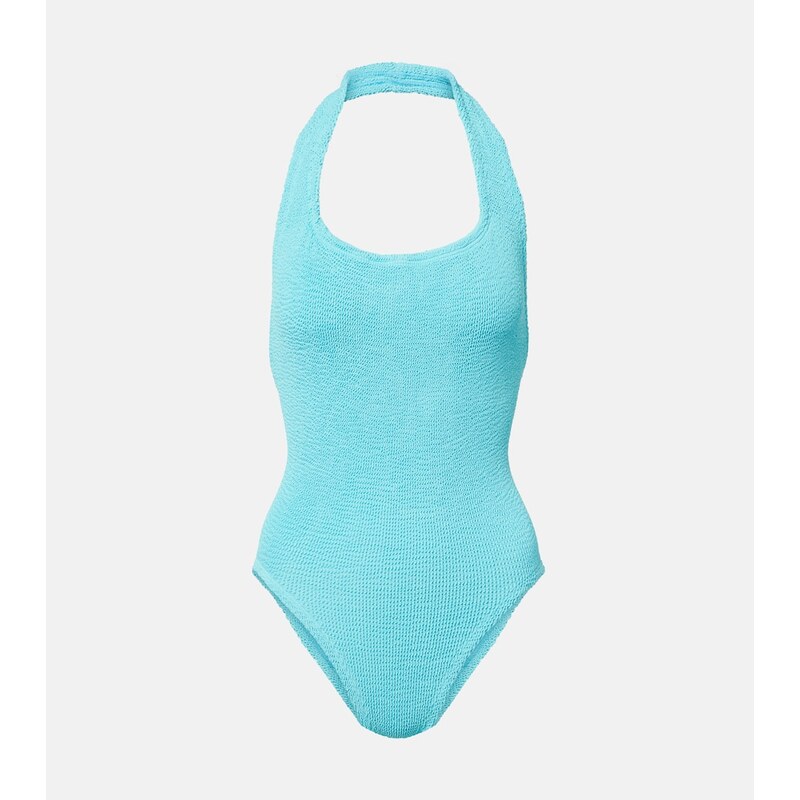 Hunza G Sandy halterneck swimsuit