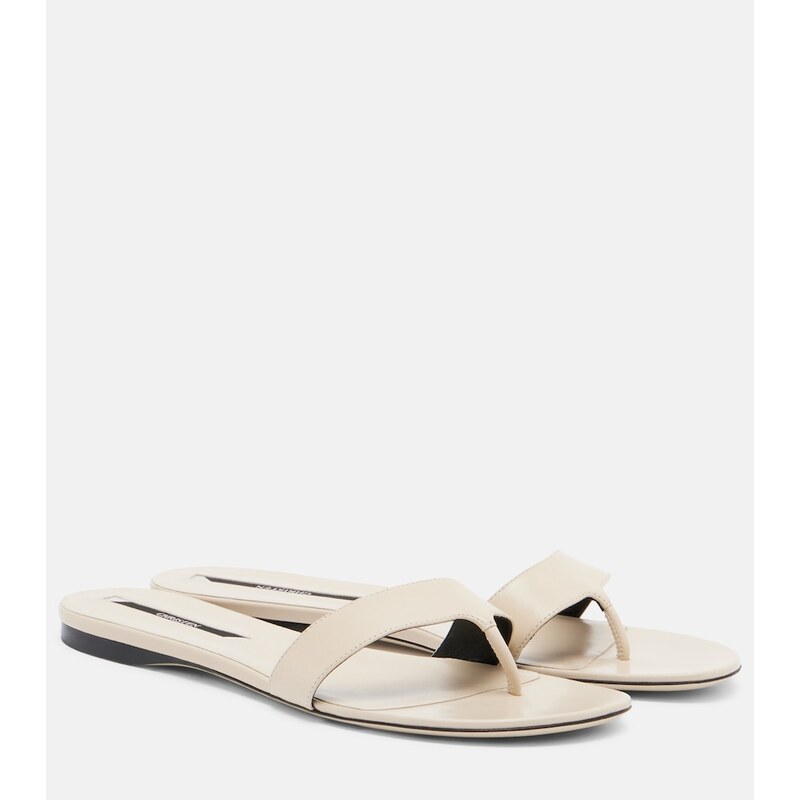 Christen Helix leather thong sandals
