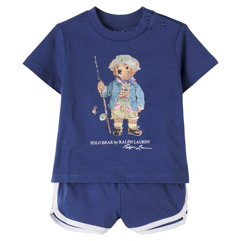 Polo Ralph Lauren Kids Baby Polo Bear T-shirt and shorts set