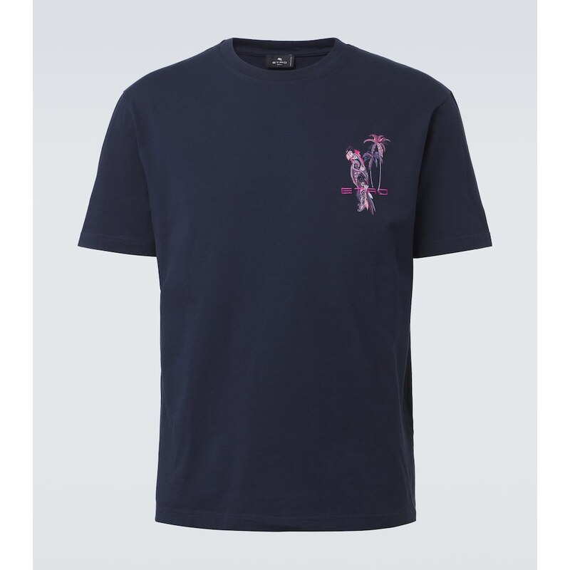 Etro Printed cotton jersey T-shirt
