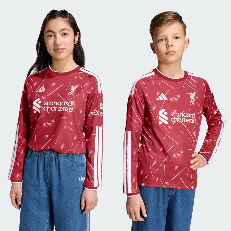 Adidas Dětský domácí dres Liverpool FC 26/27 s dlouhým rukávem
