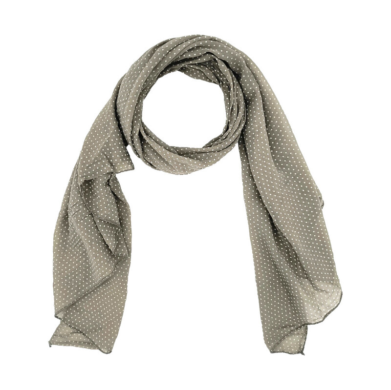 Dámský šátek Borse Design sv. hnědá puntík 115738157