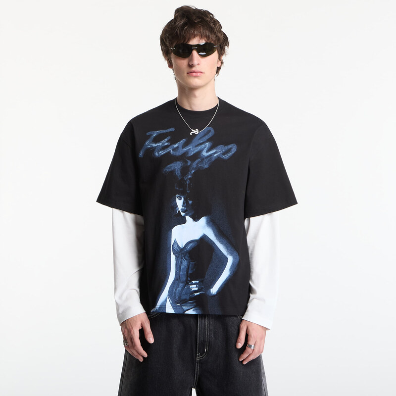 Tričko Playboy x FTSHP T-Shirt Smoking Girl UNISEX Black XS