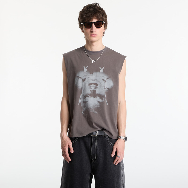 Tričko Playboy x FTSHP Sleeveless Tee UNISEX Grey XXL