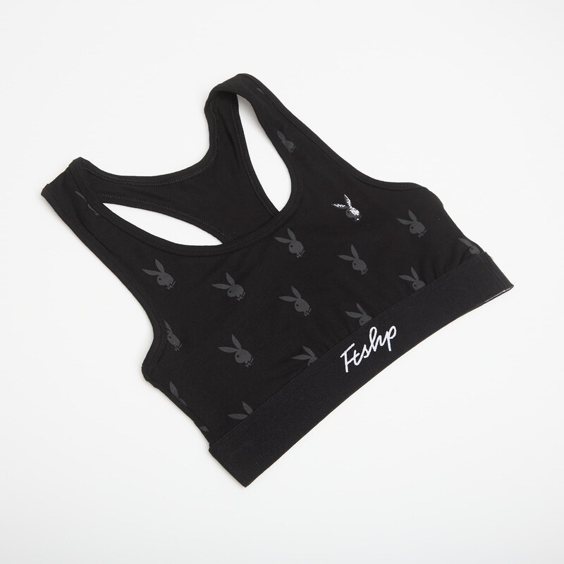 Podprsenka Playboy x FTSHP Underwear Womans Bralette 1 Pack Black S 115739131