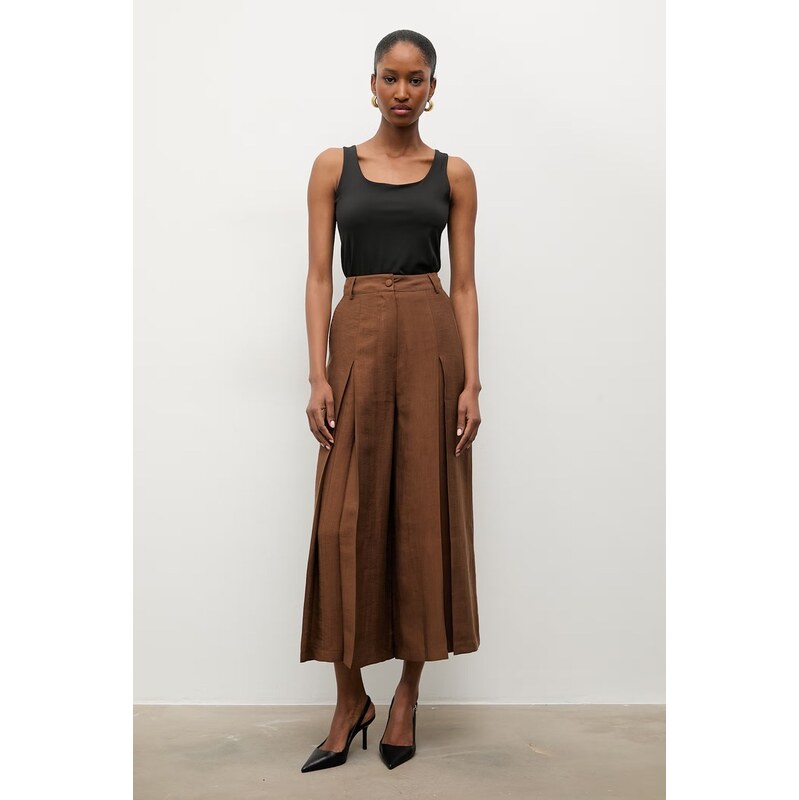 Answear.LAB kalhoty culottes dámské s lyocellem 115739310