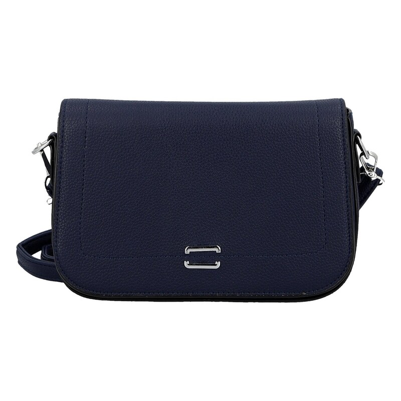 Firenze Stylová dámská koženková crossbody kabelka Gizela, tmavě modrá 115742099