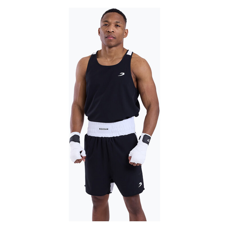 Pánské tričko na lezení Boxraw Stevenson Tank 2.0 black/white