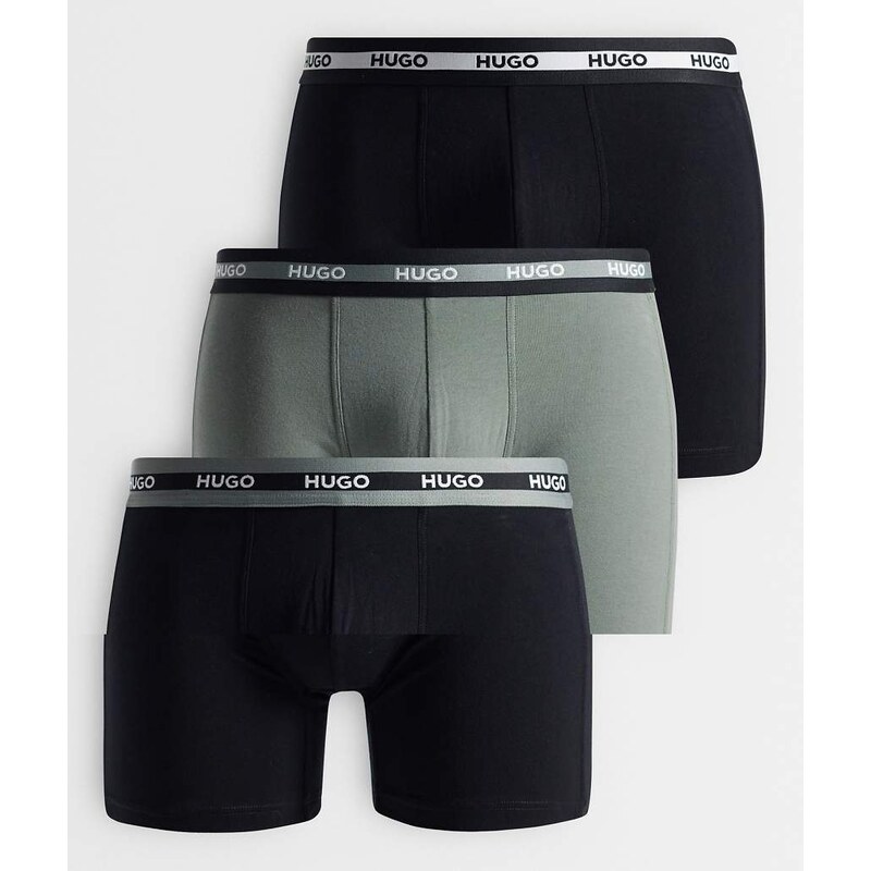 Hugo Red 3 pack logo waistband boxer brief in multi
