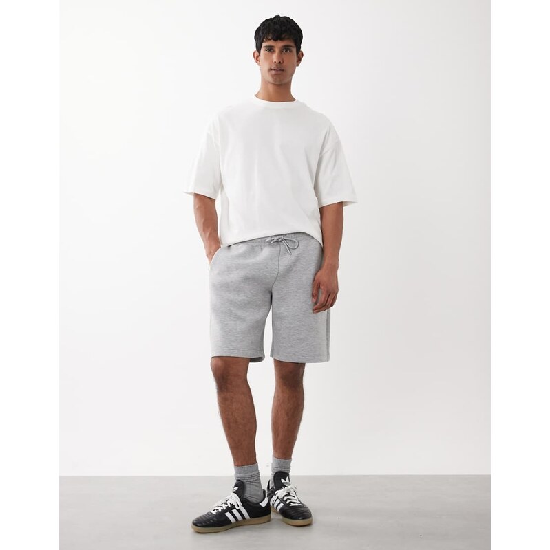 Jack & Jones scubastyle sweat shorts in grey