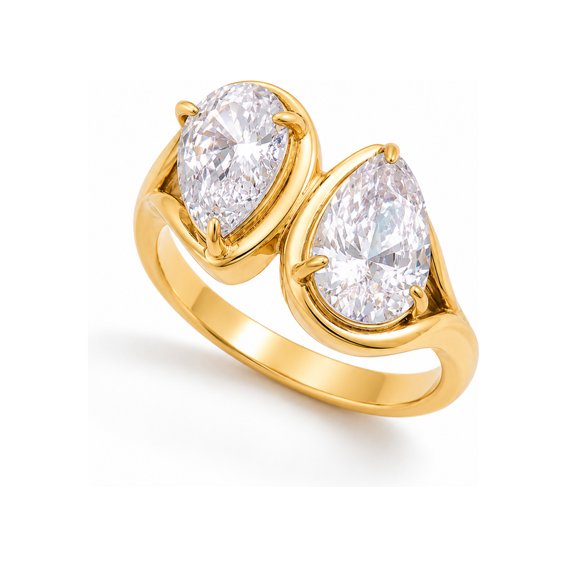 ELENYS Selene – pozlacený prsten 18K žluté zlato 115740974