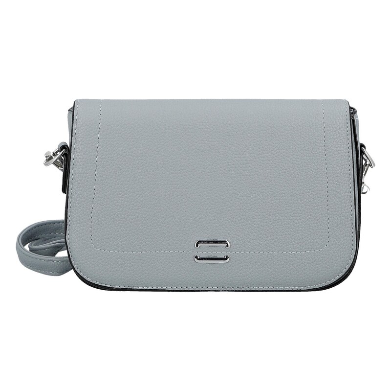 Firenze Stylová dámská koženková crossbody kabelka Gizela, modrá 115742096