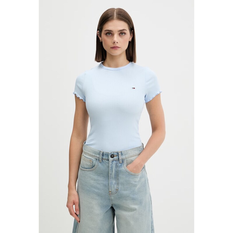 Tommy Jeans tričko dámské bavlněné s elastanem 115741769