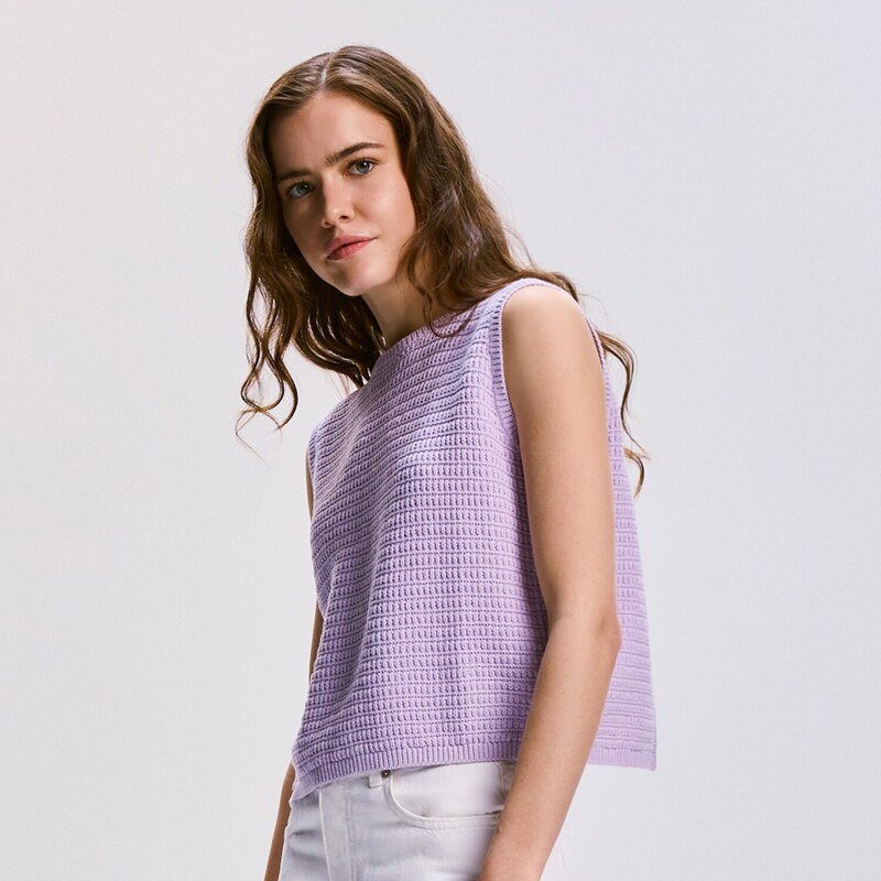 Reserved - LADIES` VEST - levandulová 115535082
