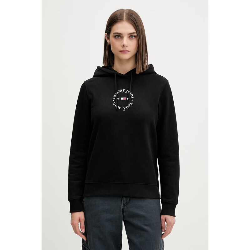 Tommy Jeans mikina s kapucí dámská s bavlnou