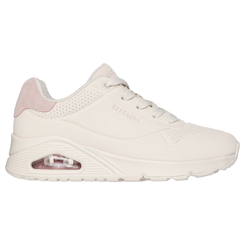 Skechers Ženy UNO - Pop Back Shoes v Přírodní Barva/Světle Růžová, 115743323