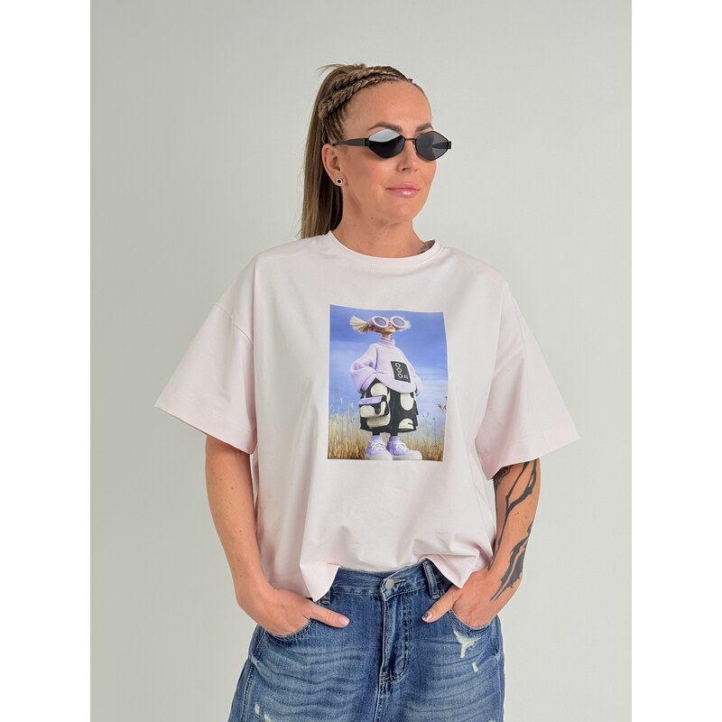 MODISTA Růžové triko LINDA 115744644