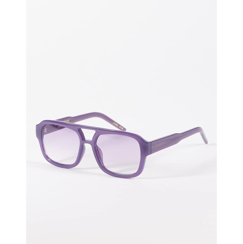 A.Kjaerbede Kaya oversized aviator sunglasses in purple shadow 115743846