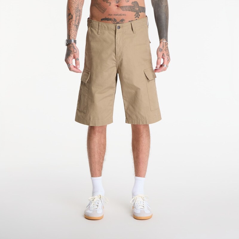 Šortky Carhartt WIP Regular Cargo Short Leather Rinsed 30