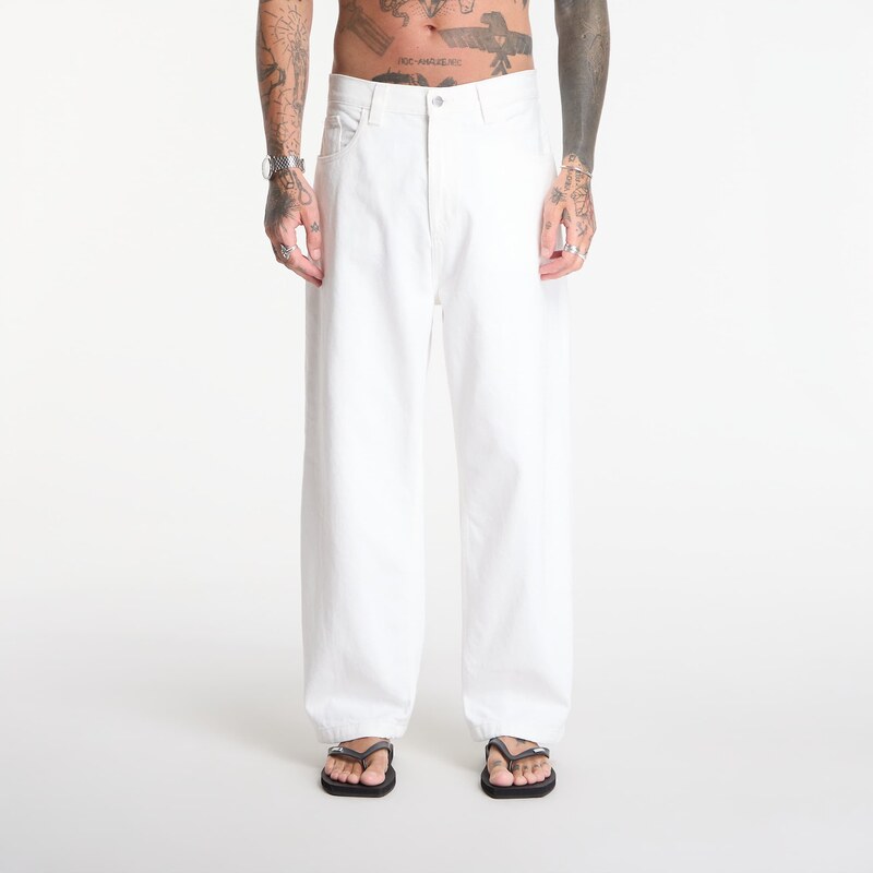Džíny Carhartt WIP Brandon Pant White Rinsed XS