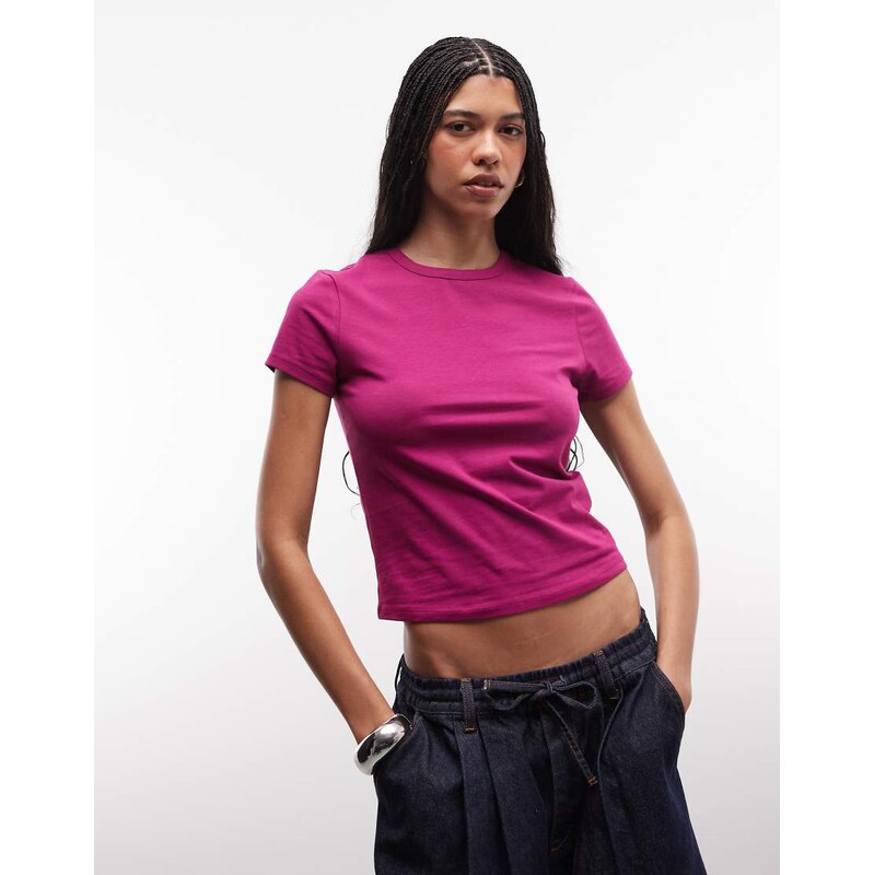 COLLUSION baby tee in purple 115744091