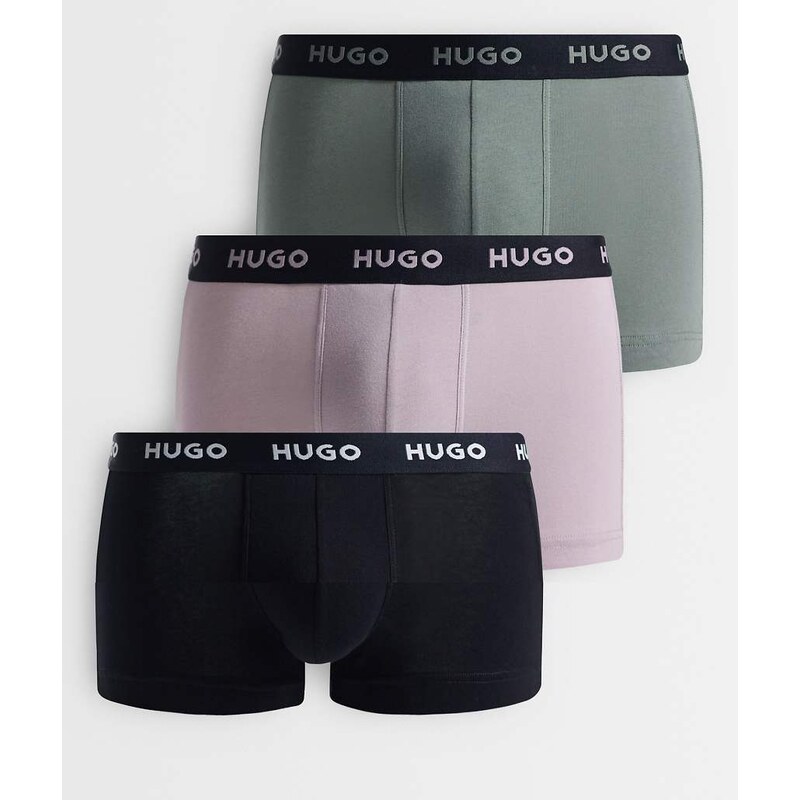 Hugo Red 3 pack trunk in grey