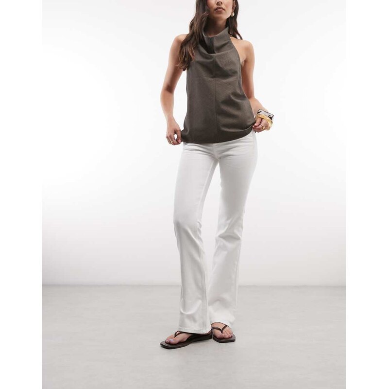Cheap Monday Booty Bei flared jeans in white 115744268