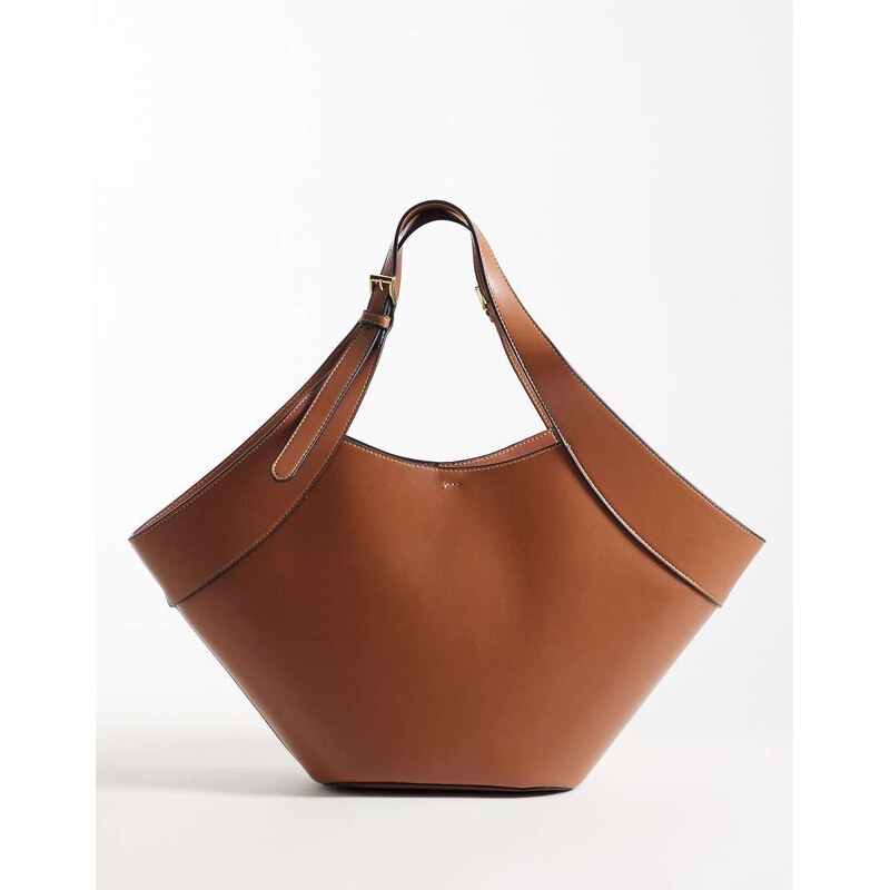 Mango shoulder bag in dark brown 115744368