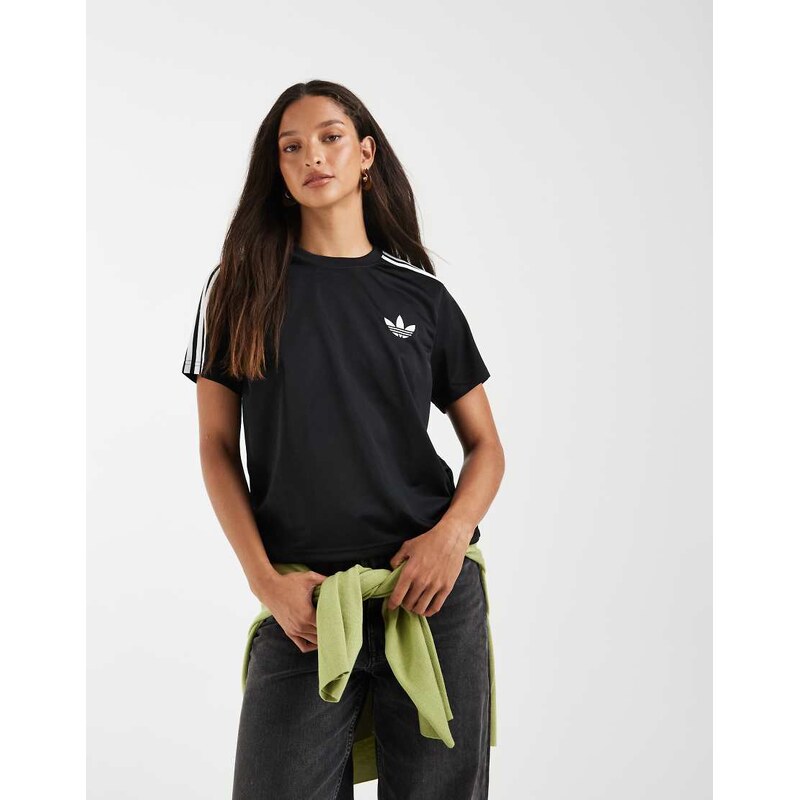 adidas Originals Firebird tee in black / white 115744377