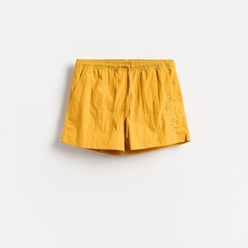 Reserved - MEN`S SWIMMING SHORTS - žlutá