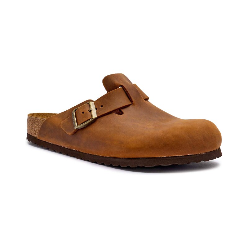 Birkenstock Kožené pantofle typu mules Boston | regular fit