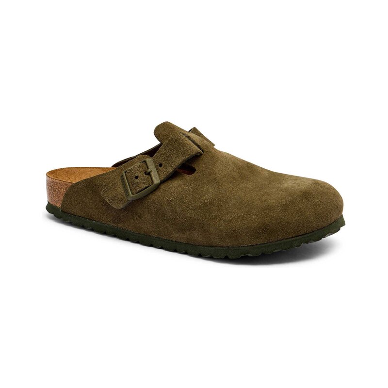 Birkenstock Pantofle typu mules Boston LEVE | semiš