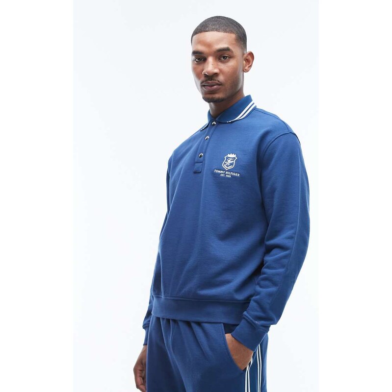 Tommy Hilfiger country club rugby shirt co-ord in blue