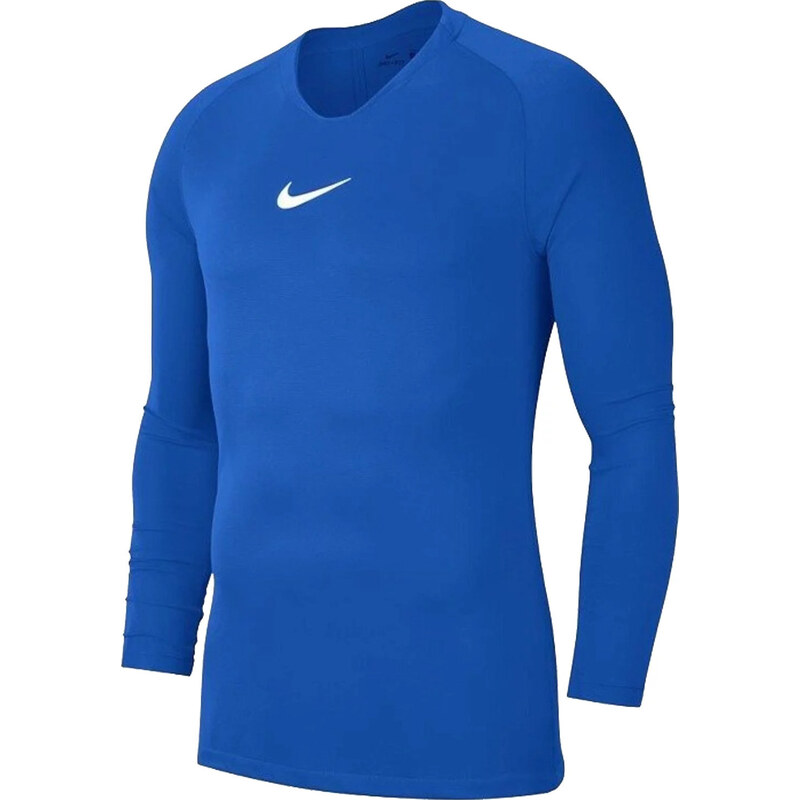 Modré pánské tričko Nike Dry Park First Layer Longsleeve Modrá