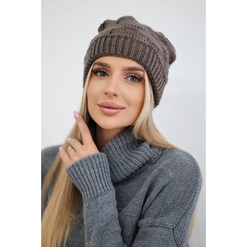 Kesi Dámská čepice Nastia K373 mocca 115745498