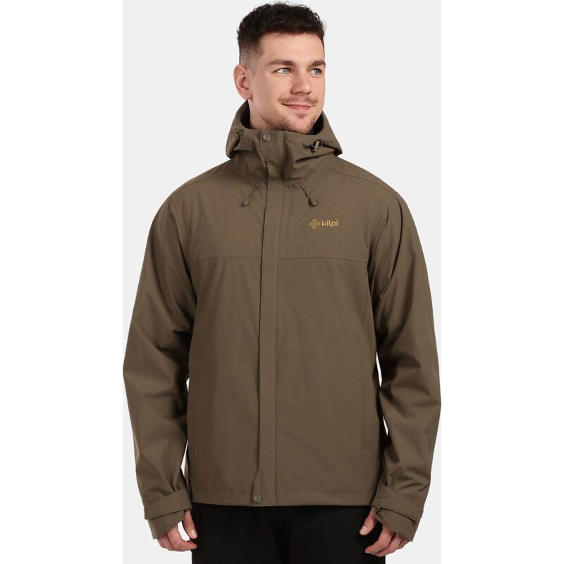 Pánská hardshellová bunda KILPI Montana khaki