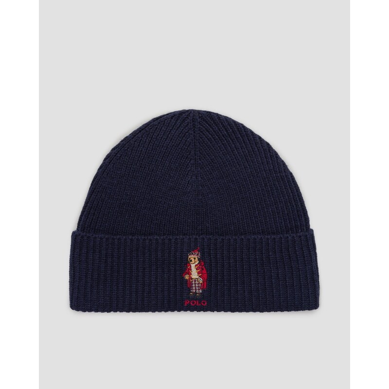 Tmavě Modrá Vlněná čepice Polo Ralph Lauren
