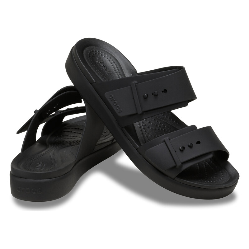 Dámské Pantofle CROCS BROOKLYN BUCKLE LOW LOW 211215-001 – Černá