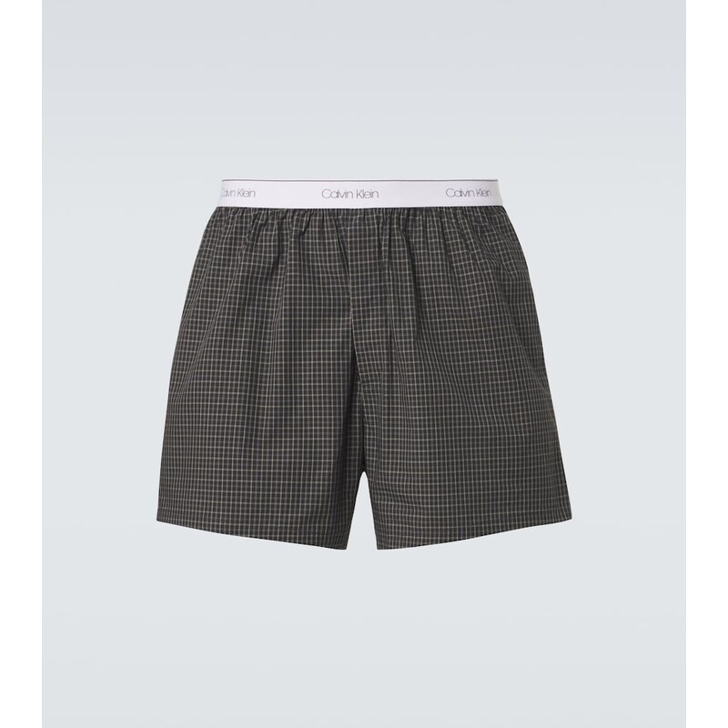 Calvin Klein Collection Owen checked cotton boxer briefs