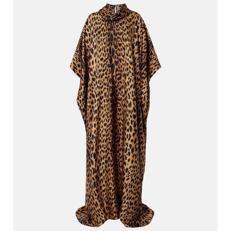 Gucci Leopard-print silk maxi dress
